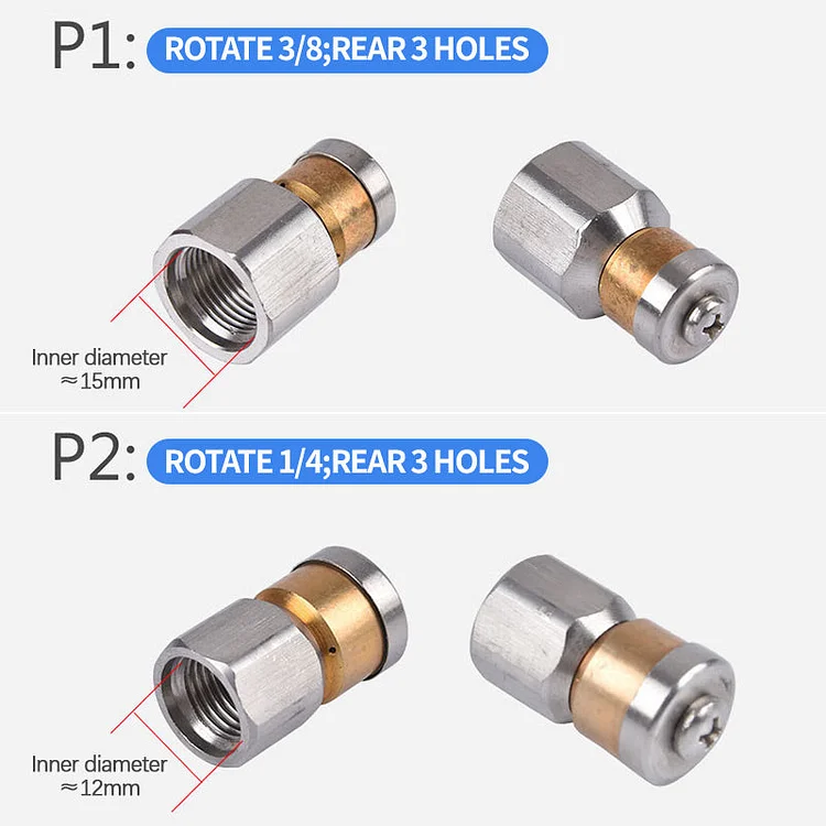 Sewer Jetting Nozzle with Stainless Steel