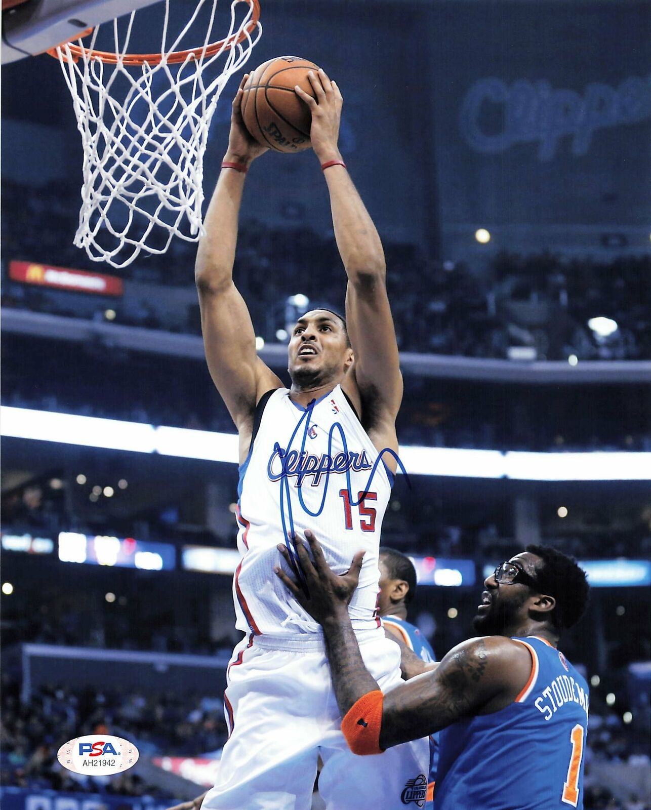 Ryan Hollins signed 8x10 Photo Poster painting PSA/DNA Los Angeles Clippers Autographed