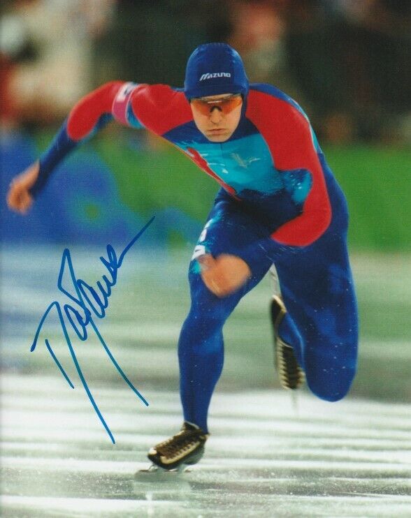 DAN JANSEN SIGNED USA SPEED SKATING OLYMPICS 8x10 Photo Poster painting #2 Autograph EXACT PROOF