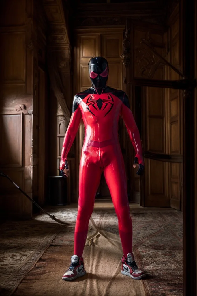 Men Latex Catsuits Male Nicodamidae Spidey Catsuit Spider  Man Derivative Creative Costume cosplay