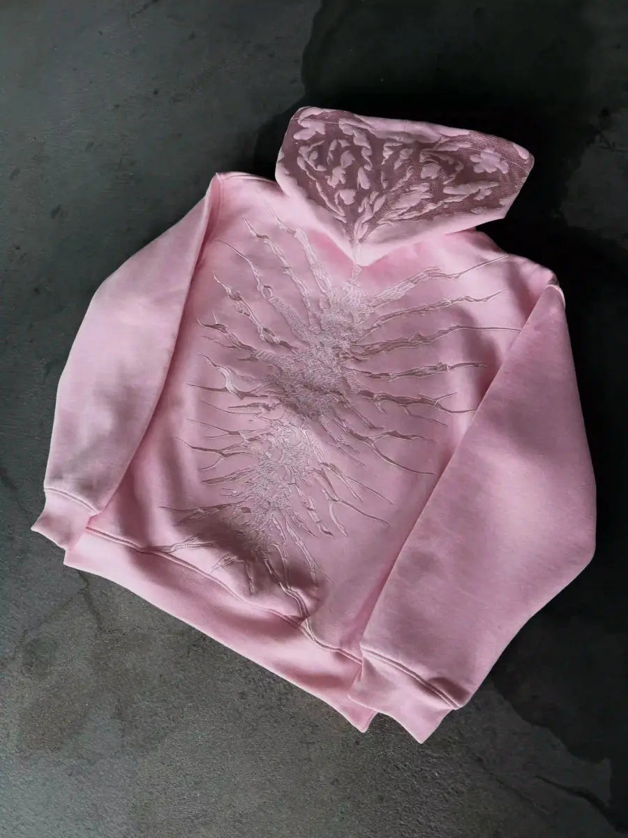 “Ghoul” Zip-Up (Light Pink)