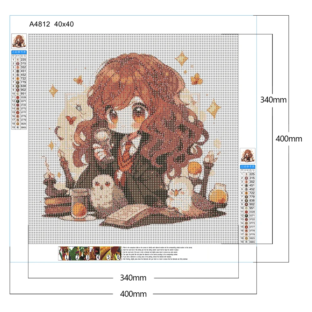 Diamond Painting - Full Round Drill - Hermione Granger(Canvas|40*40cm)