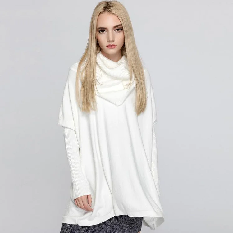 Mayoulove Heaps collar solid color sweater-Mayoulove