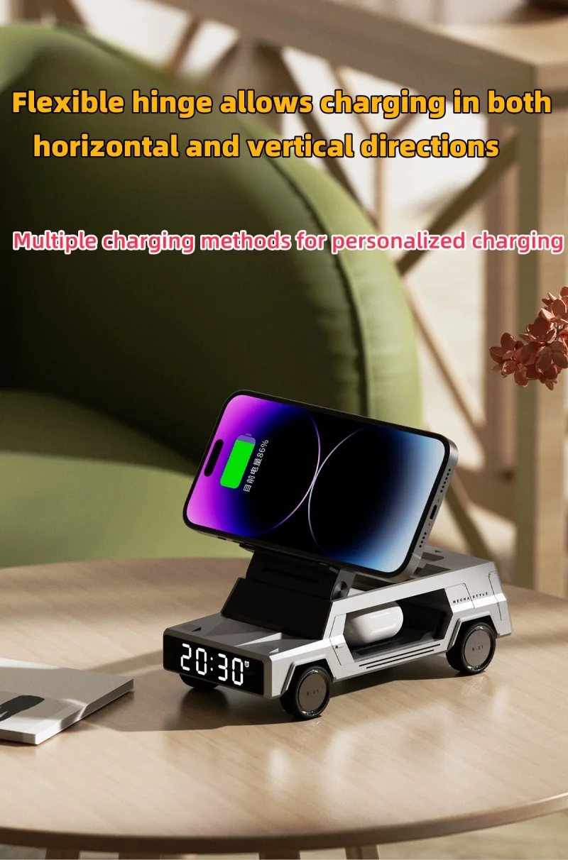 Desktop Bracket Wireless Fast Charging Creative Car Shape Design