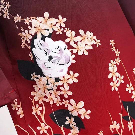 [Wetrose] In Stock Vox Akuma Cosplay Costume Coat Cloak Kimono Nijisanji EN Vtuber Full Set Halloween Japanese