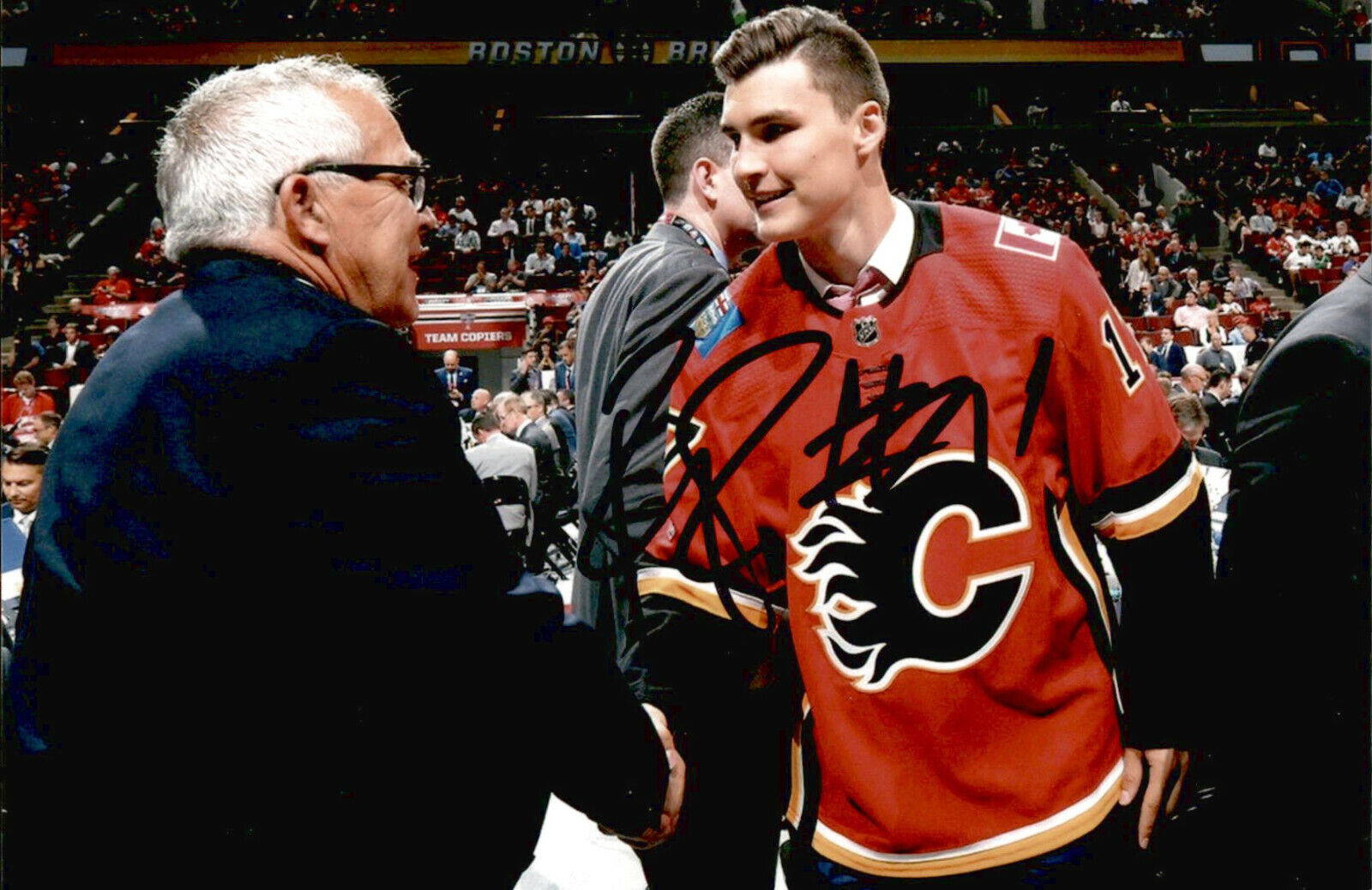 Adam Ruzicka SIGNED autographed 4x6 Photo Poster painting CALGARY FLAMES