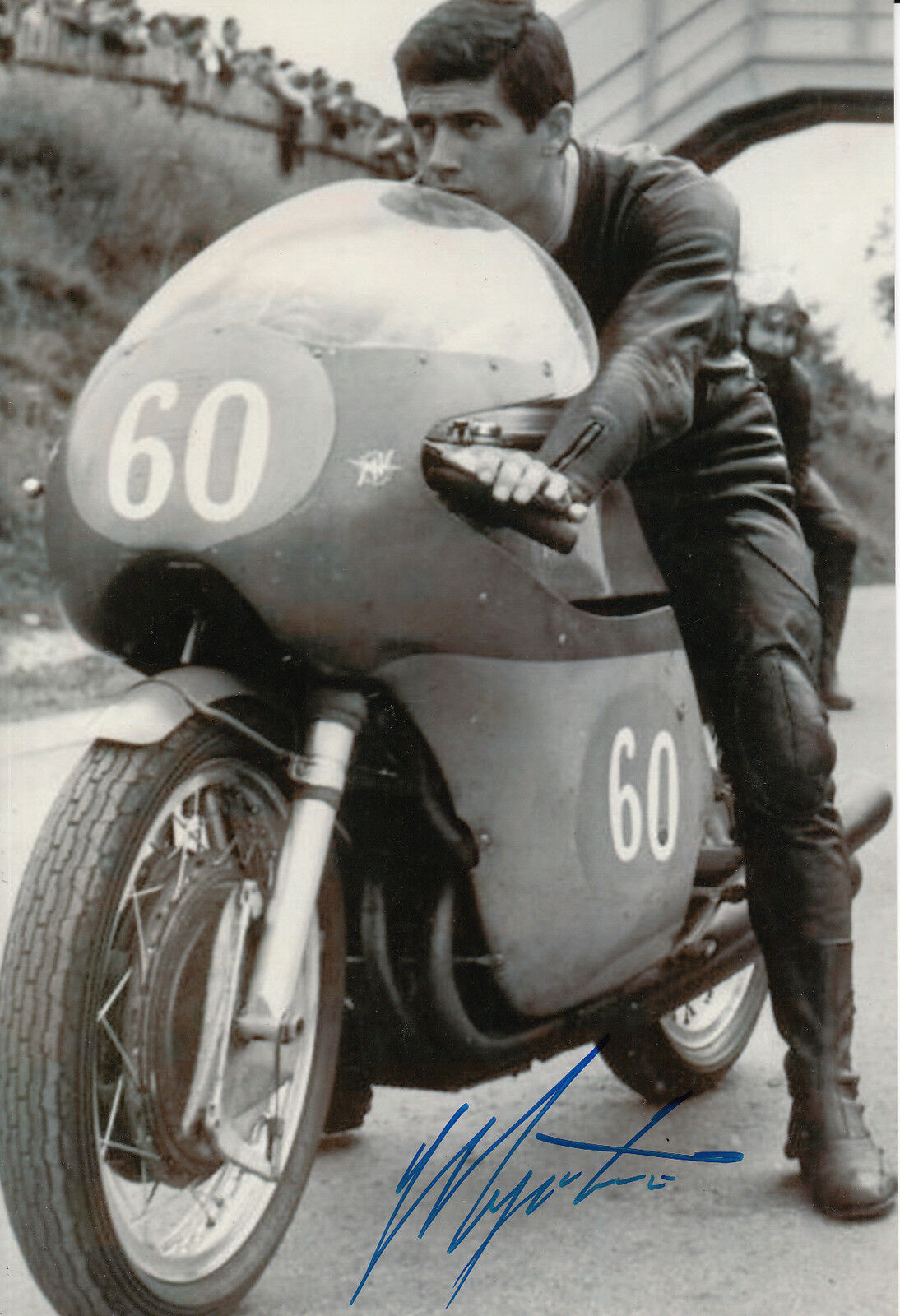 Giacomo Agostini Hand Signed MV Agusta 12x8 Photo Poster painting 20.