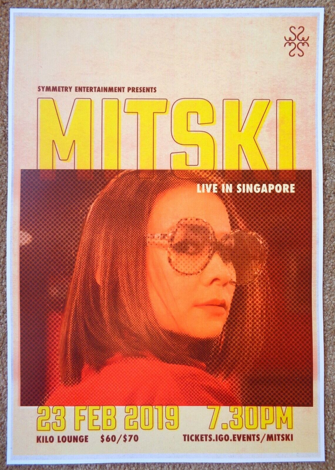 MITSKI 2019 Gig POSTER Singapore Concert