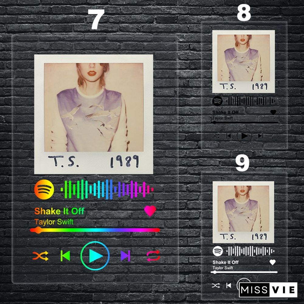 Famous British Male Singer Spotify Code Acrylic Music Board Acrylic Wall Poster Painting Spotify Scan Code Song Music Acrylic Plate Anniversary Music Plaque Anniversary Gift