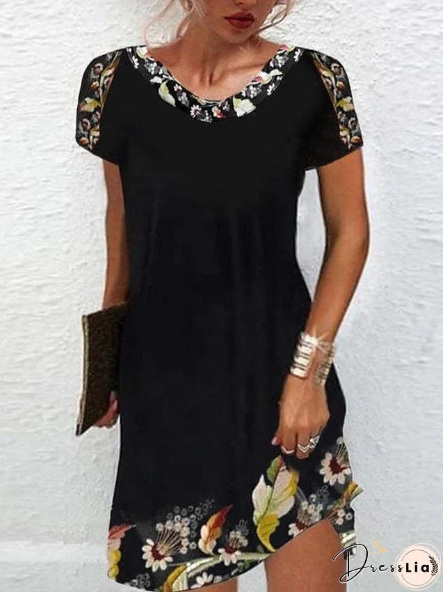 Floral Print Mini Dress for Women