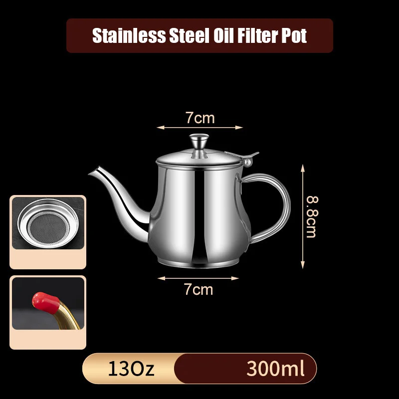 🔥LAST DAY 50% OFF🎁Stainless Steel Oil Filter Pot