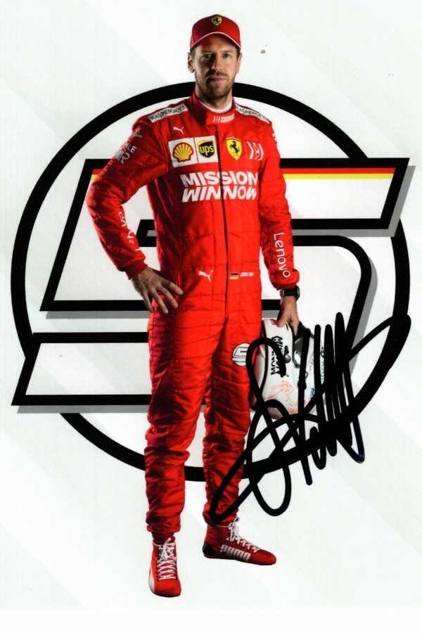 SEBASTIAN VETTEL signed autographed FORMULA ONE Photo Poster painting