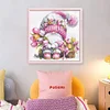 (US Only)Gnome Design DIY Bead Embroidery Kit 39x39cm 9CT Cross Stitch Kit for Home Decor