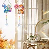 2pcs Flower Bunny Diamond Painting Double-sided Crystal Window Suncatcher Craft Set Birthday Gifts Home Garden Decor Hanging Kit
