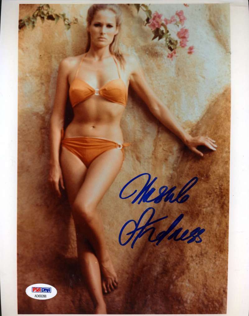 URSULA ANDRESS Hand Signed PSA DNA CERT 8x10 Photo Poster painting Autographed Authentic