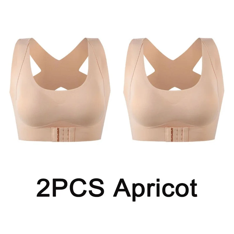 Women Bra Posture Corrector Bralette Front Closure Bras Fitness Vest Push Up Bra Female Brassiere Underwear Cross Back Tank Tops