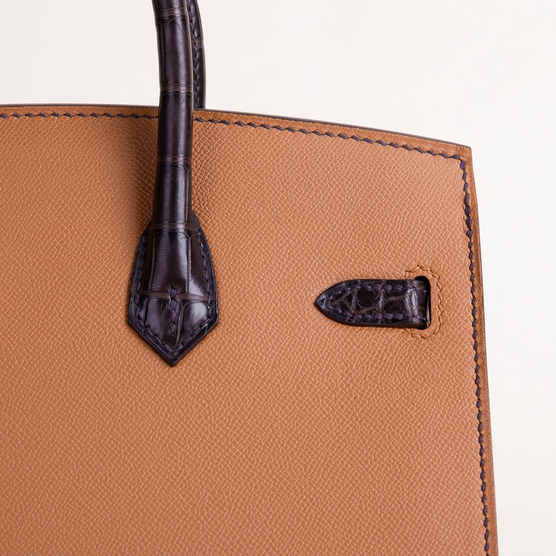 Birkin 20 Faubourg  Alligator/Epsom/Sombaero/Madame CK37 Gold PHW