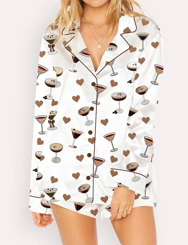 Women's Trending Espresso Martini Pajama Set