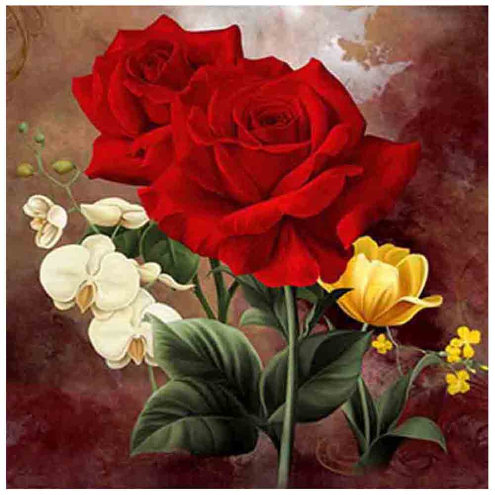 

Red Rose - Square Drill Diamond Painting - 30*30CM, 501 Original