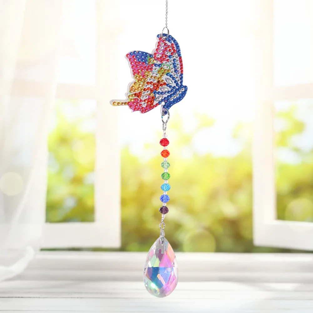 DIY Diamond Painting Sun Catcher -  Butterfly