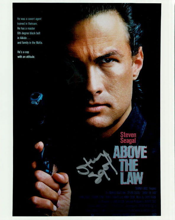 Steven Seagal (Above the Law) signed 8x10 Photo Poster painting In-person