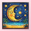 Moon-11CT Stamped Cross Stitch 50*50cm/19.69*19.69in tapestrymarket