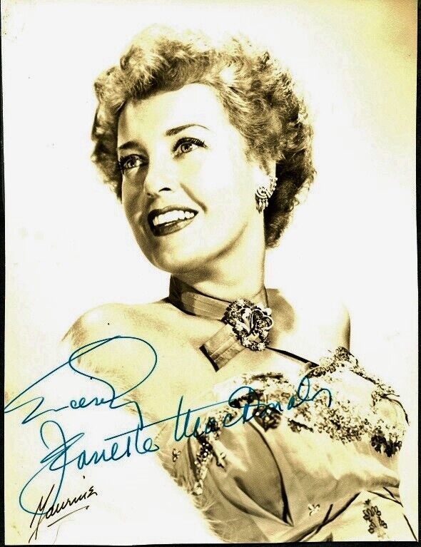 Lovely Vintage JEANETTE MACDONALD Signed Photo Poster painting