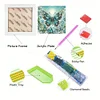 5D DIY Partial Special Shaped Drill Butterfly Diamond Painting With Frame Decor 19.2x19.2cm