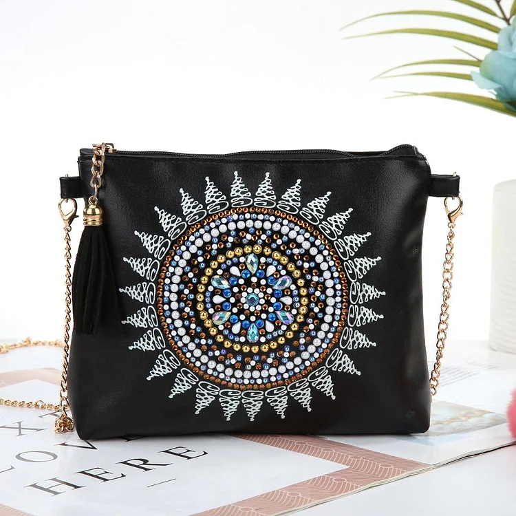 DIY 5D Special Shaped Diamond Painting Leather Chain Crossbody Bag Shoulder  Bags