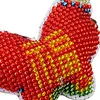 Butterfly Beaded Counted Cross Stitch Ornament Kit Cross Stitch Bead Keychain (A)