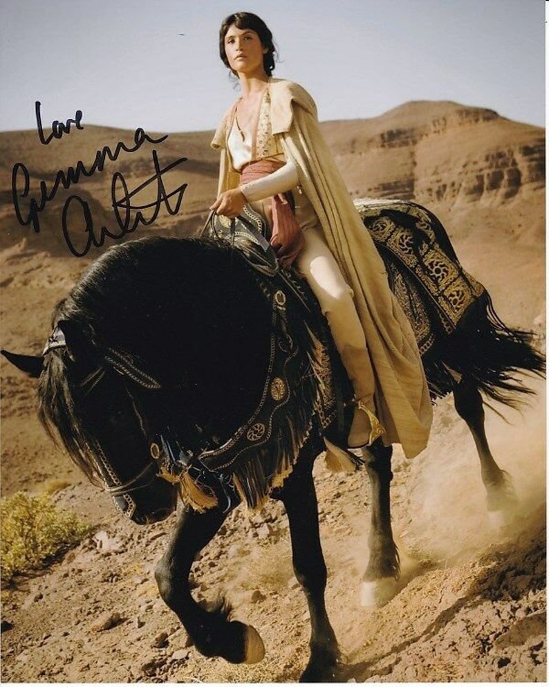 Gemma arterton signed autographed prince of persia tamina Photo Poster painting