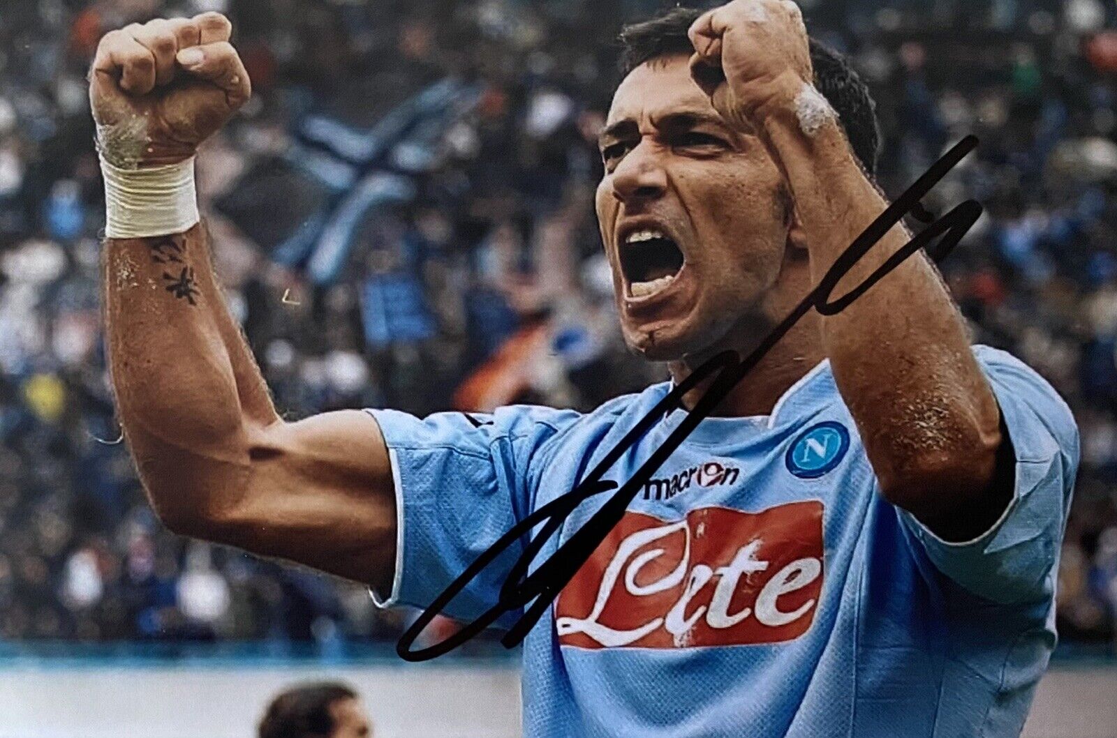 Fabio Quagliarella Genuine Hand Signed Napoli 6X4 Photo Poster painting, Exact Proof