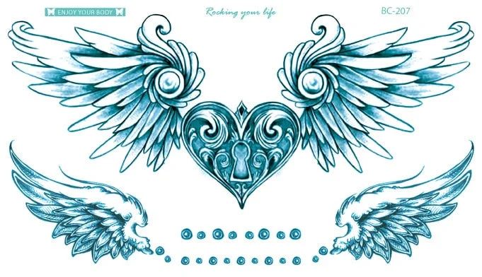 38 Kinds Adult Chest Back Tattoo Big Size Sexy Flowers Mandala Totem Waterproof Temporary Body Art Sticker tatouage temporaire