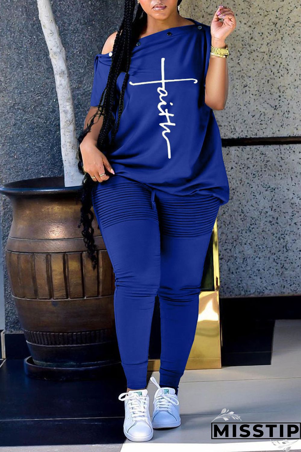 Army Green Casual Print Patchwork Oblique Collar Short Sleeve Two Pieces