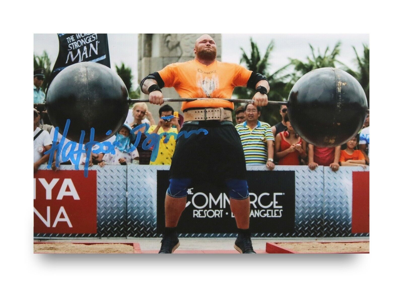 Hafthor 'Thor' Bjornsson Signed 6x4 Photo Poster painting World's Strongest Man Autograph + COA