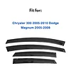 IG Window Visor for Chrysler 300 2005-2010 & Dodge Magnum 2005-2008, Rain Guard Tape-On Extra Durable Sun Wind Side Vent Window Deflector, 2005 2006 2007 2008 2009 2010