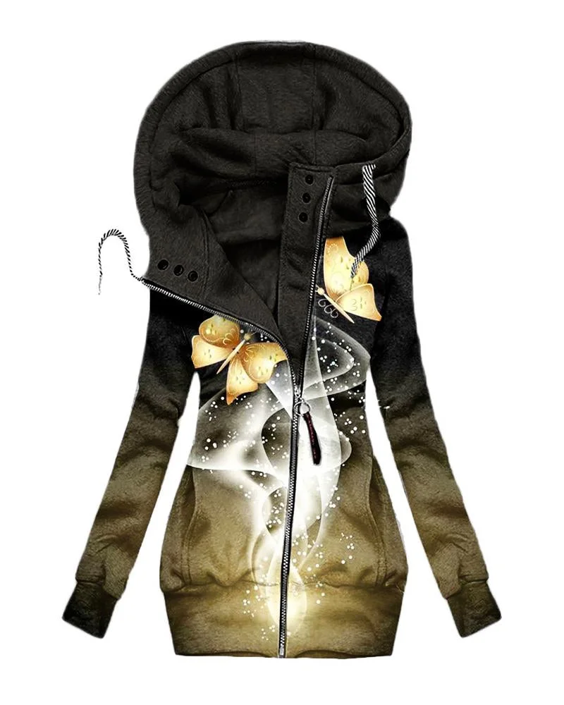 Women's Hooded Sweat printed Jacket18