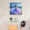 Beach Dress Girl-11CT Stamped Cross Stitch 45*45cm/17.72*17.72in