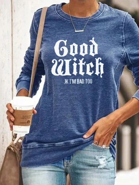 Good/Bad Witch Halloween Sweatshirt