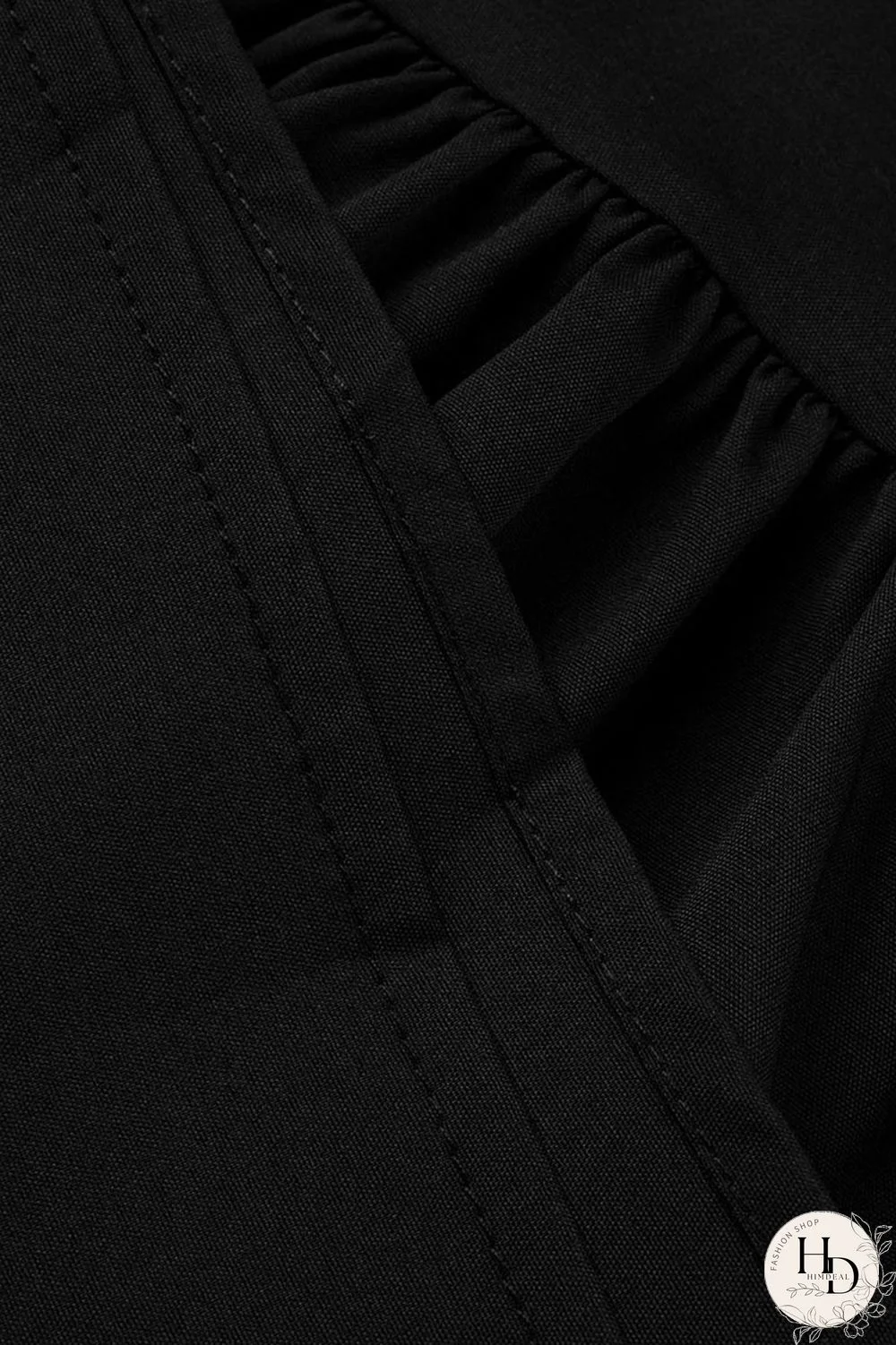 Black Fashion Off The Shoulder Sleeveless Slip Swagger Knee-Length Print Dresses