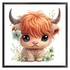 Cute Calf - 18CT Stamped Cross Stitch 30*30cm/11.81*11.81in