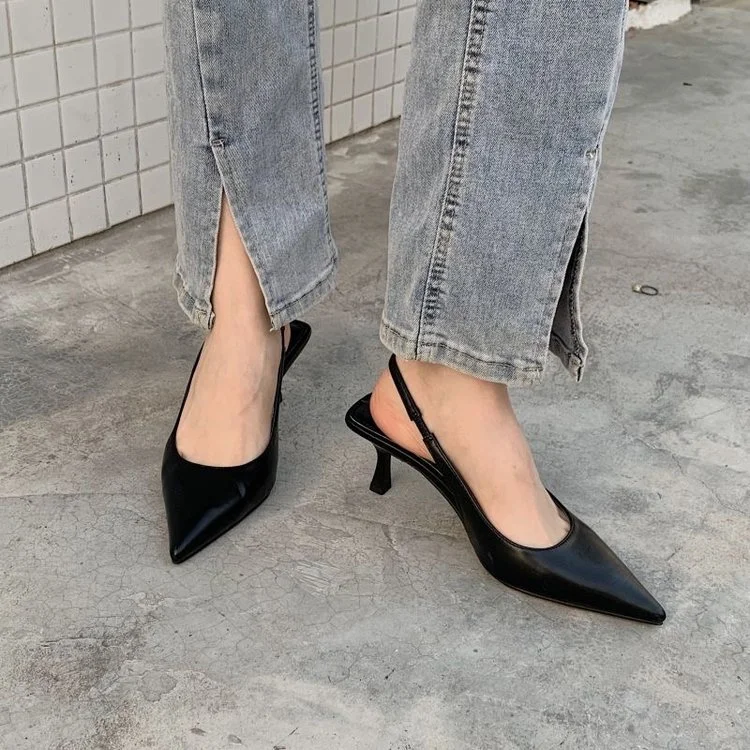 Wongn Wongn Summer New Korean Version Of Web Celebrity Ins Most Popular Pointed Shallow High Heels With Single Shoes Women
