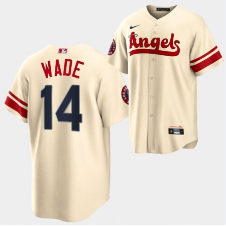 Men's Los Angeles Angels #14 Tyler Wade 2022 Cream City Connect Cool Base Stitched Jersey XXVJ