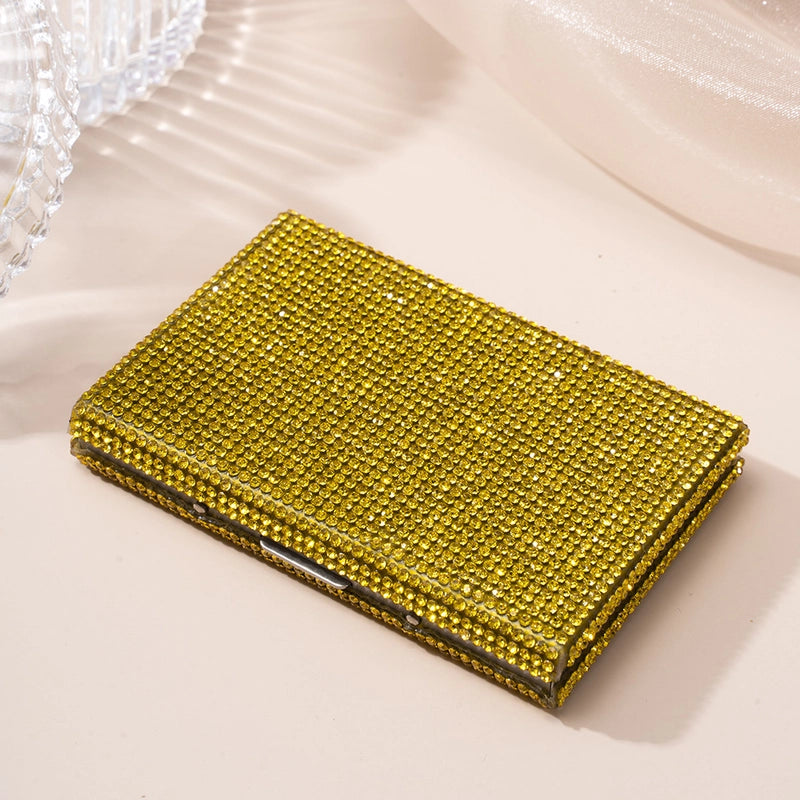Women’s Solid Color Metal Clasp Frame Card Holders