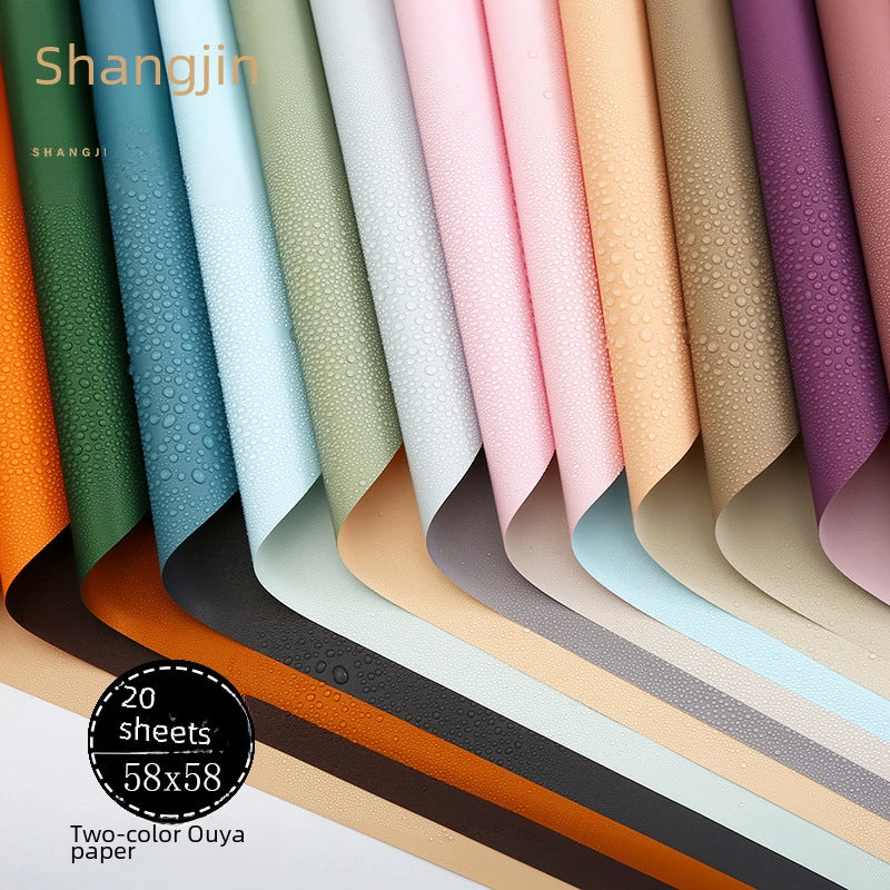 Waterproof Bouquet Wrapping Paper Two-color Ouya Paper Flower Wrapping Paper Floral Wrapping Paper Floral Shop Promotion