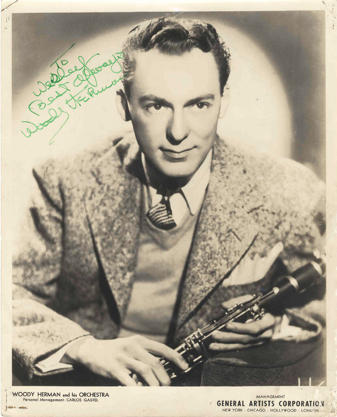 WOODY HERMAN Signed Photo Poster paintinggraph - Jazz Musician & Band Leader - preprint