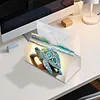 Beach Rhinestone Turtle DIY Diamond Painting PU Tissue Holder Box