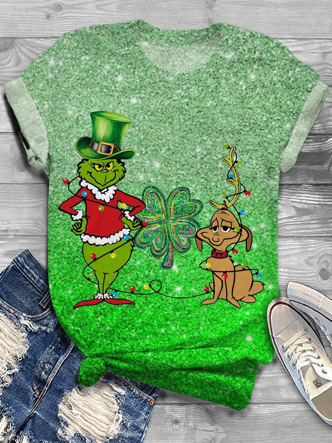 Four-Leaf Clover St Patrick's T-shirt