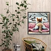 Diamond Painting-DIY Full Round Drill Cute Cat(40*40 CM)