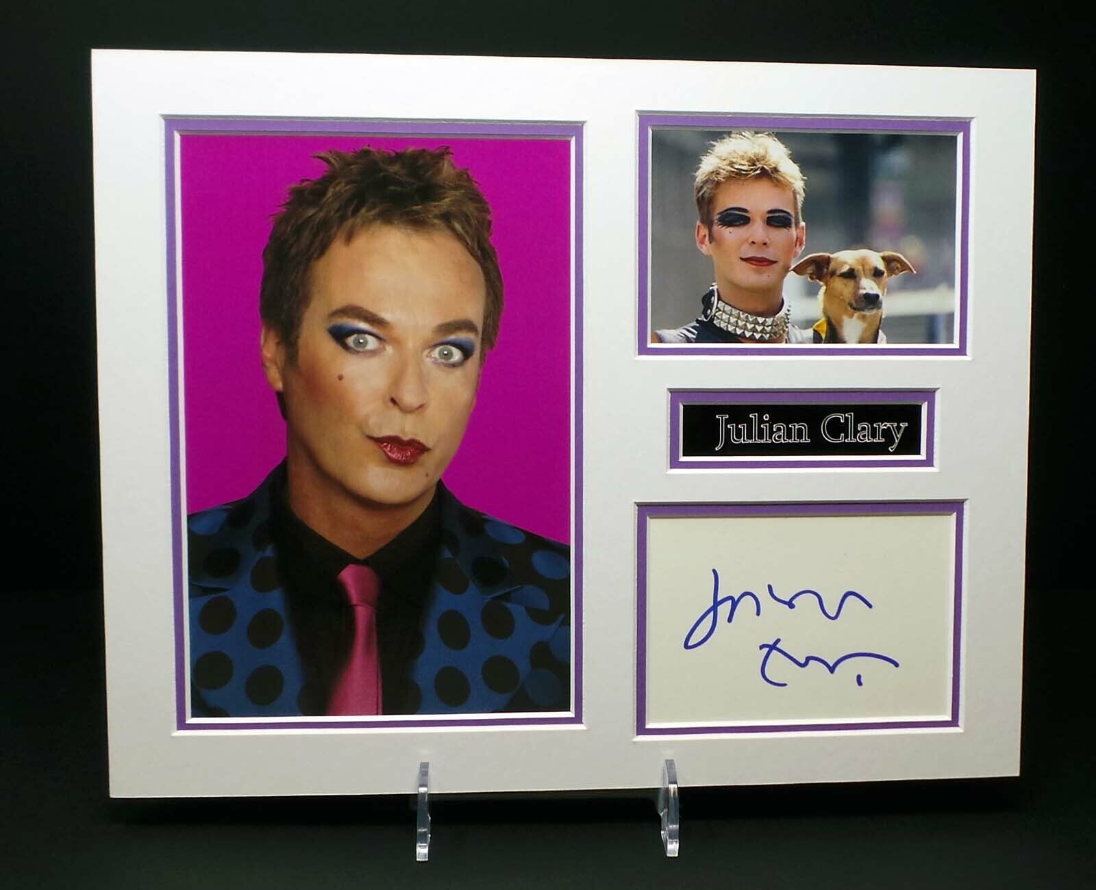 Julian CLARY Signed Mounted Photo Poster painting Display AFTAL RD COA English Comedian